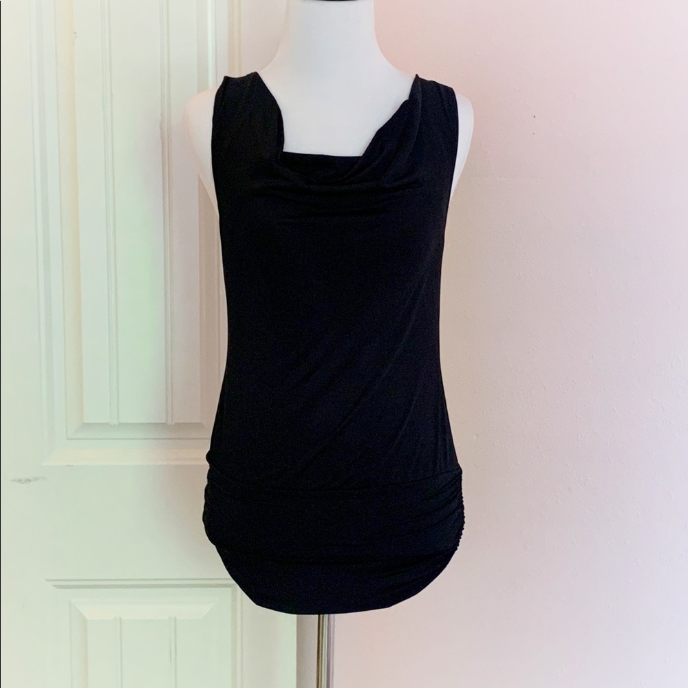 Julie’s Closet Black Cowl Neck Sleeveless Top